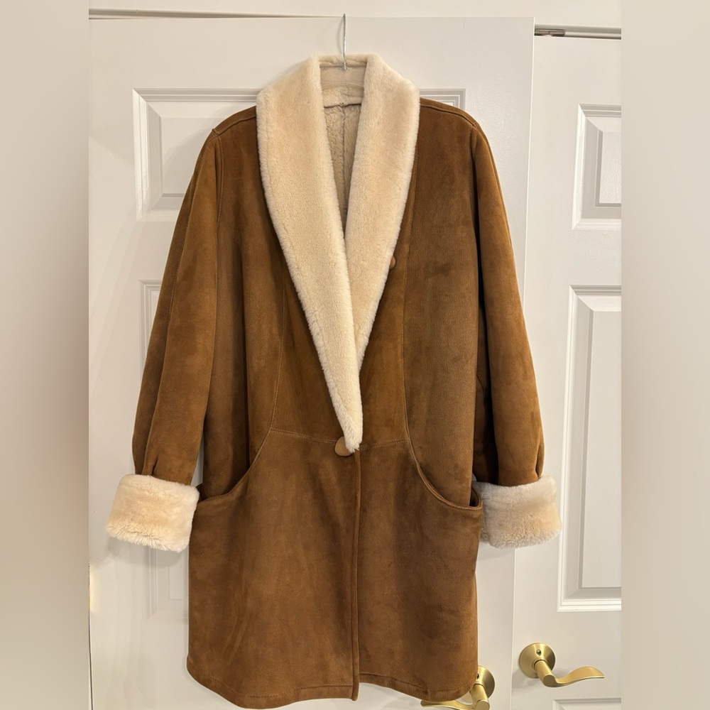 Overland Cream Shearling Coat